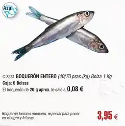 Abordo Boquerón entero oferta