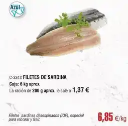 Abordo Filetes de sardina oferta