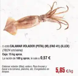 Abordo Calamar volador oferta