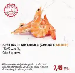 Abordo Langostinos grandes oferta