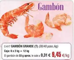Abordo Gambon grande oferta