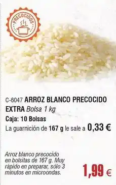 Abordo Blanco - arroz precocido oferta