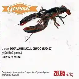 Abordo Gourmet - bogavante azul crudo oferta