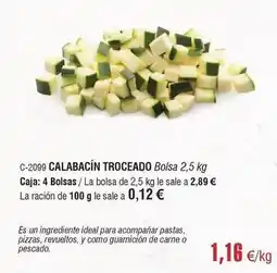 Abordo Ideal - calabacin troceado oferta