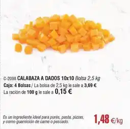 Abordo Ideal - c-2098 calabaza a dados oferta