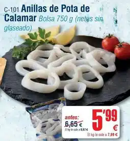 Abordo Abordo - anillas de pota de calamar oferta