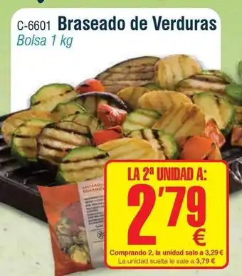 Abordo Braseado de verduras oferta