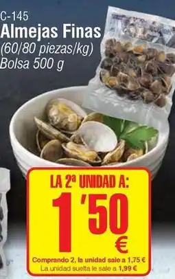 Abordo Almejas finas oferta