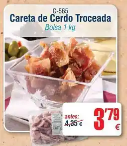 Abordo Careta de cerdo troceada oferta