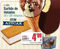 Abordo Surtido de helados oferta