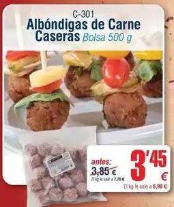 Abordo Albondigas de carne caseras oferta