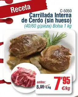 Abordo Carrillada interna de cerdo (sin hueso) oferta