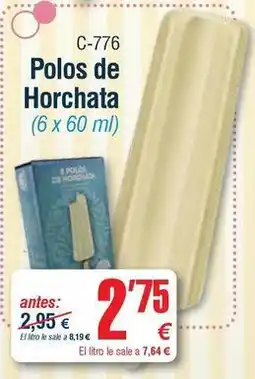 Abordo Polos de horchata oferta