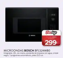 Tien 21 Bosch microondas bfl524mb0 oferta