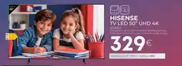 Tien 21 hisense tv led 50" uhd 4k 50a6s oferta