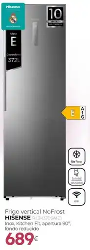 Tien 21 Hisense frigo vertical no frost oferta