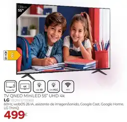 Tien 21 LG TV QNED MiniLED 55" UHD 4k oferta