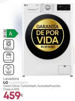 Tien 21 Lavadora LG F4WR5509AW oferta