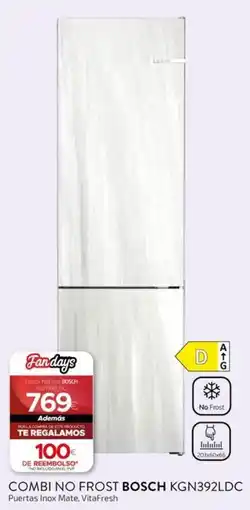 Tien 21 Bosch combi no frost kgn392ldc oferta