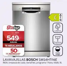 Tien 21 Bosch lavavajillas sms4hti16e oferta
