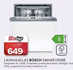 Tien 21 Bosch lavavajillas smh4evx08e oferta