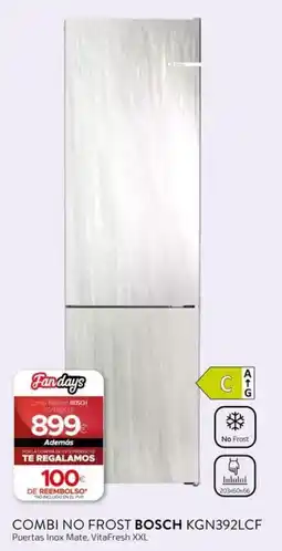 Tien 21 Bosch combi no frost kgn392lcf oferta