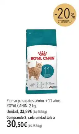 El Corte Inglés royal canin pienso para gatos sénior +11 años oferta