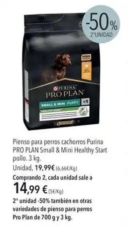 El Corte Inglés purina pro plan small & mini healthy start pollo oferta