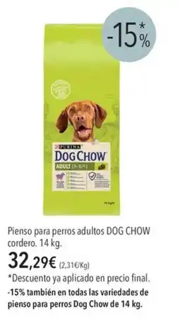 El Corte Inglés Dog Chow adult oferta