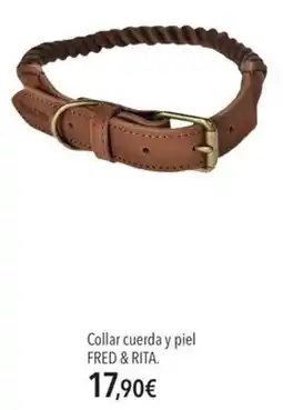 El Corte Inglés Fred & Rita collar cuerda y piel oferta
