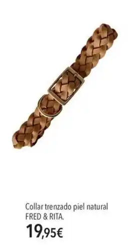El Corte Inglés Fred & Rita collar trenzado piel natural oferta