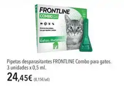El Corte Inglés Frontline combo para gatos oferta