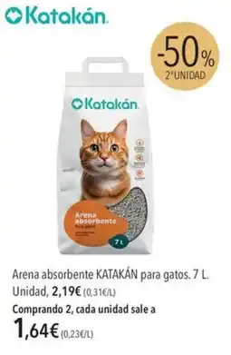 El Corte Inglés Katakán arena absorbente para gatos oferta