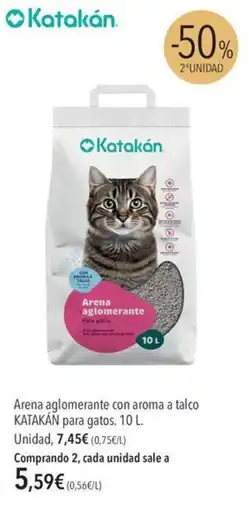 El Corte Inglés Katakán arena aglomerante para gatos oferta