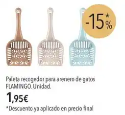 El Corte Inglés Flamingo paleta recogedor para arenero de gatos oferta