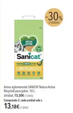 El Corte Inglés Sanicat arena aglomerante natura activa reciclada oferta