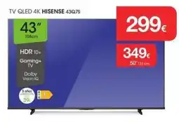 Milar Hisense tv qled 4k 43q7s oferta