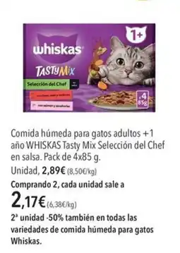 El Corte Inglés whiskas tasty mix selección del chef oferta
