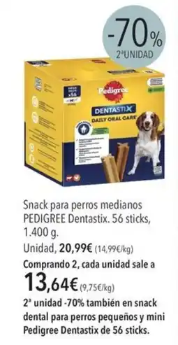 El Corte Inglés Pedigree dentastix oferta