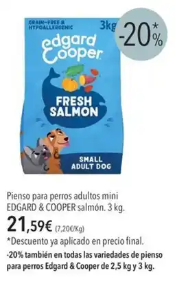 El Corte Inglés edgard cooper pienso para perros adultos mini oferta