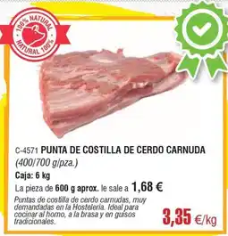 Abordo Punta de costilla de cerdo carnuda oferta
