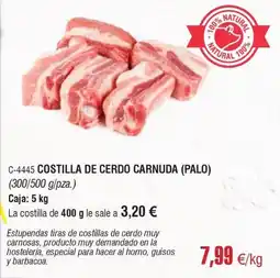 Abordo Costilla de cerdo carnuda (palo) oferta