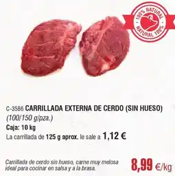 Abordo Carrillada externa de cerdo sin hueso oferta
