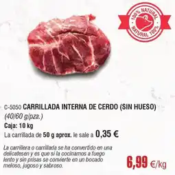 Abordo Carrillada interna de cerdo oferta