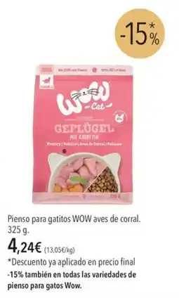 El Corte Inglés Wow pienso para gatitos aves de corral oferta