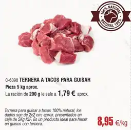 Abordo Ternera a tacos para guisar oferta