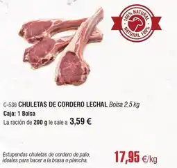 Abordo Chuletas de cordero lechal oferta