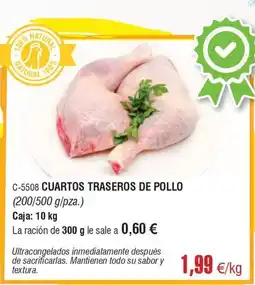 Abordo Cuartos traseros de pollo oferta
