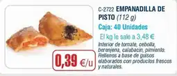 Abordo empanadilla de pisto oferta