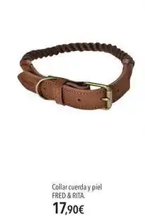 El Corte Inglés Rita - collar cuerda y piel oferta